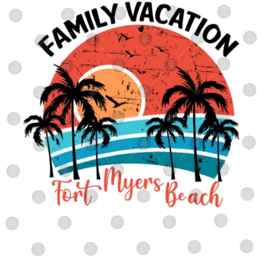 Family Vacation 2022 Palm Tree Florida Fort Myers Digital Files