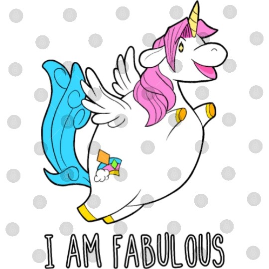 I Am Fabulous Unicorn Digital Files
