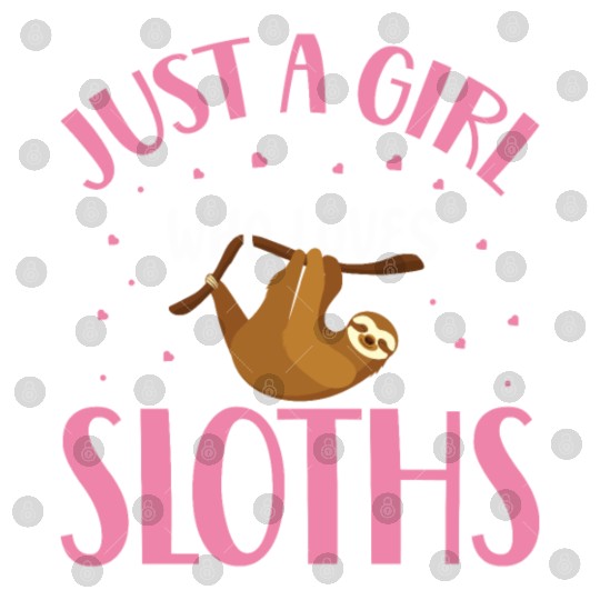 Sloth Sloths, Girl, Trees Digital Files