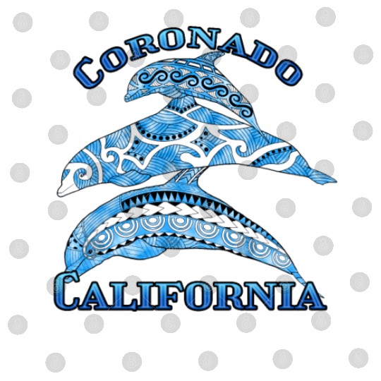 Coronado California Vacation Tribal Dolphins Digital Files