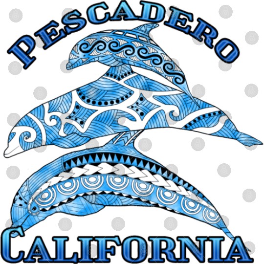 Pescadero California Vacation Tribal Dolphins Digital Files