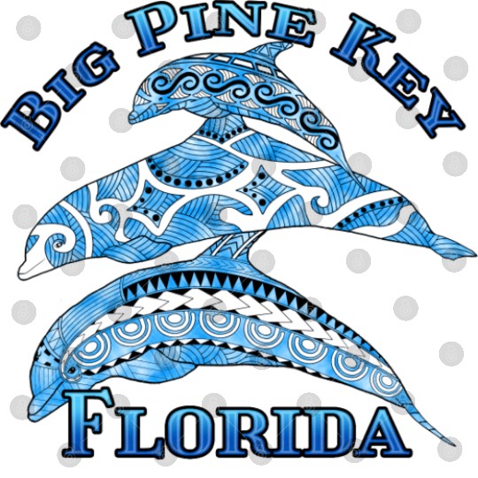 Big Pine Key Florida Vacation Tribal Dolphins Digital Files