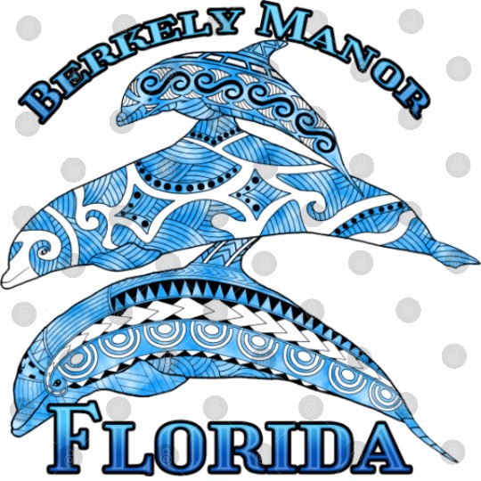 Berkely Manor Florida Vacation Tribal Dolphins Digital Files