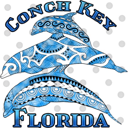 Conch Key Florida Vacation Tribal Dolphins Digital Files