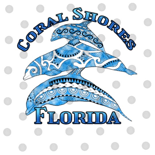 Coral Shores Florida Vacation Tribal Dolphins Digital Files