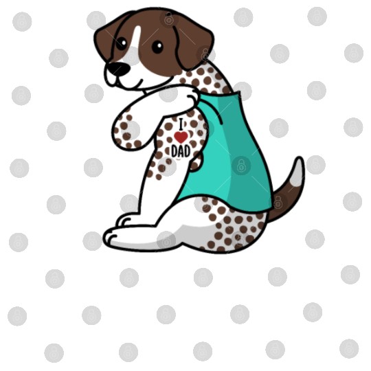 I Love Dad German Shorthaired Pointer Digital Files