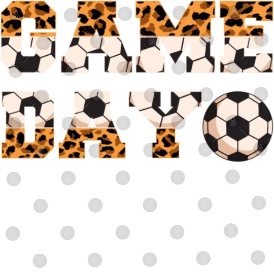 Leopard Soccer Game Day Sports Lover Digital Files