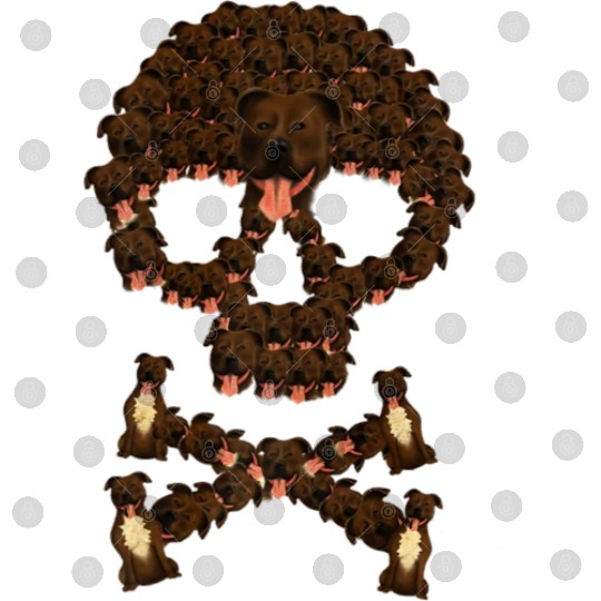 Pitbull Dog Skull Vintage Digital Files Dog Lover Digital Files