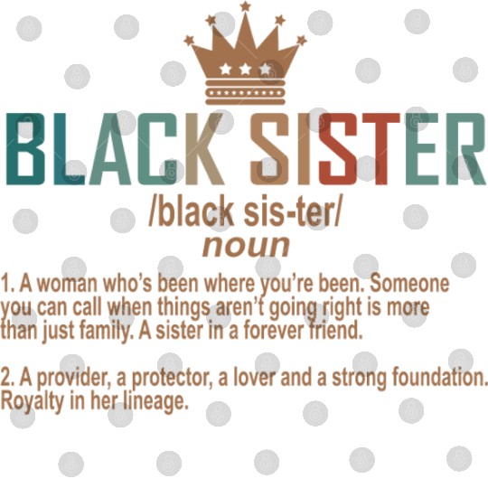 Black Sister Definition Vintage Digital Files