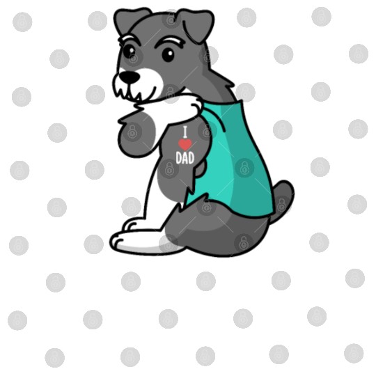 I Love Dad Schnauzer Digital Files