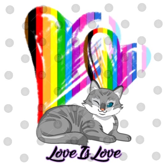 Love Is Love Cat - LGBTQ+ Pet Owner Digital Files