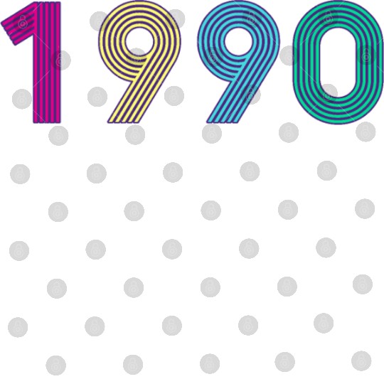 Year 1990 - 90s Colors Digital Files