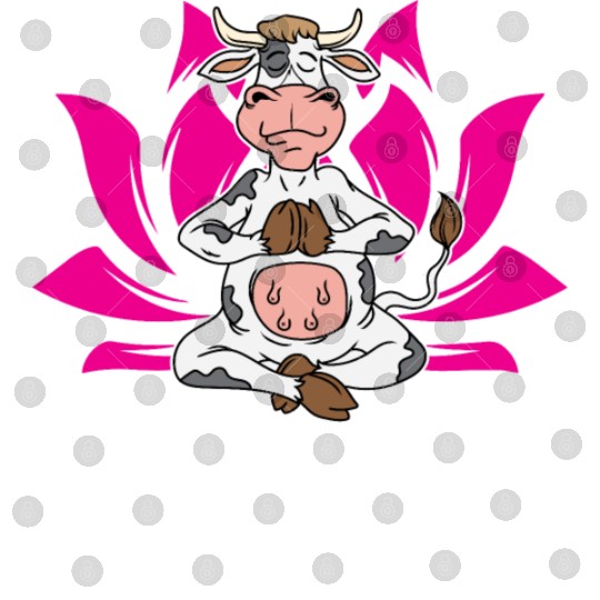 Namooste Cute Funny Silly Yoga Cow Namaste Gift Digital Files