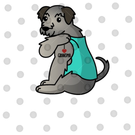 Irish Wolfhound I Love Grandma Digital Files