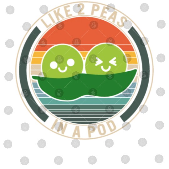 Peas Vegetable Digital Files, Like 2 Peas In Pod,
