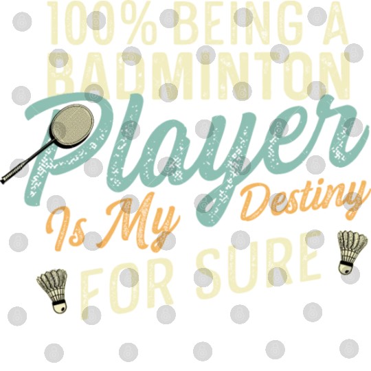 Badminton my Destiny Badminton Contestant Gift Digital Files
