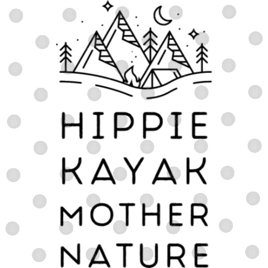 Hippie Kayak Mother Nature Digital Files