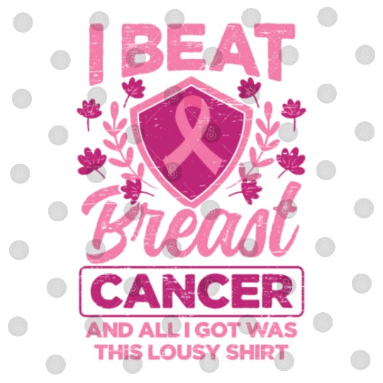 I Beat Breast Cancer - Breast Cancer Awareness Digital Files