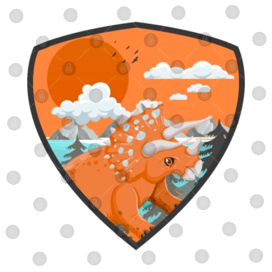 triceratops predators in mountains Digital Files