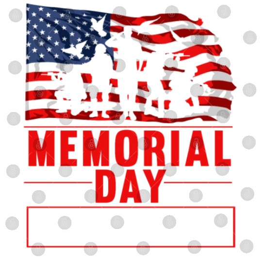 Memorial Day American Flag Soldiers Patriotic US Digital Files