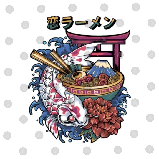 koi fish ramen Digital Files