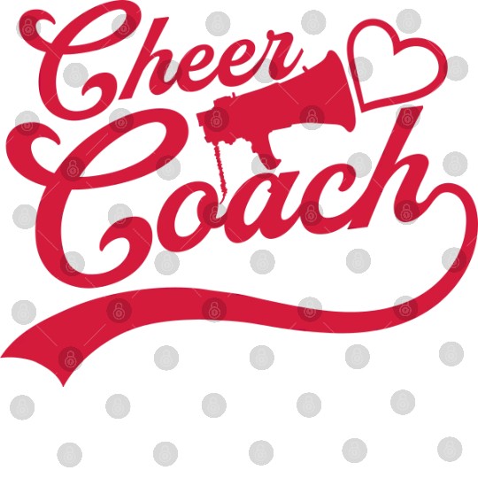 love cheer coach megaphone Digital Files