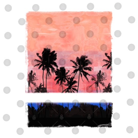 Saint Kitts Caribbean Vacation Souvenir Palm Tree Digital Files