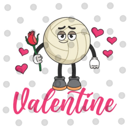 Volleyball Player Team Valentines Digital Files