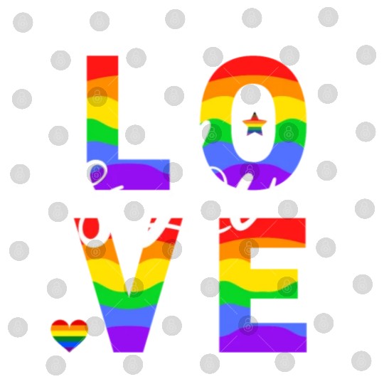 love is love LGBT rainbow Digital Files