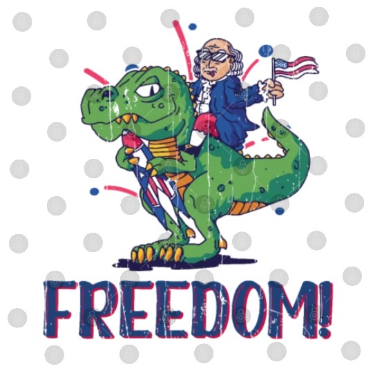 Freedom America Washington Dinosaur 4th Of July Digital Files