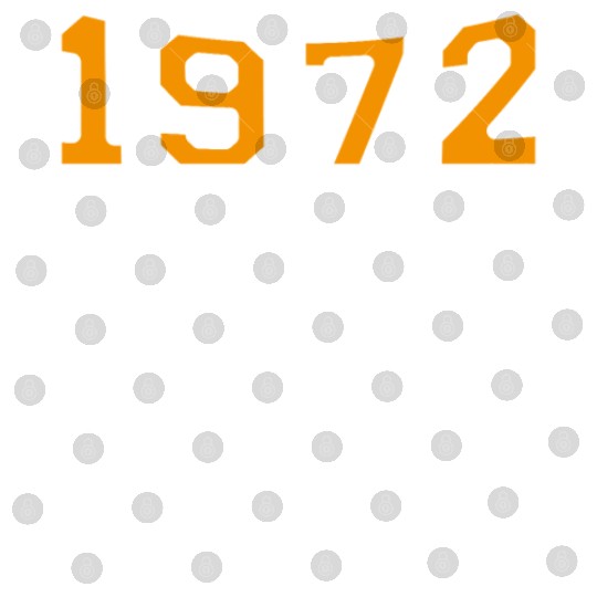 1972 Year Orange Design Digital Files