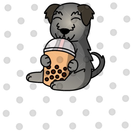 Boba Bubble Tea Irish Wolfhound Digital Files
