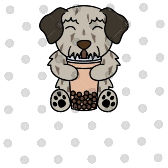 Boba Bubble Tea Irish Wolfhound Digital Files