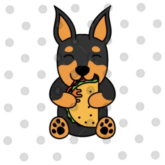 Miniature Pinscher Taco Lover Digital Files