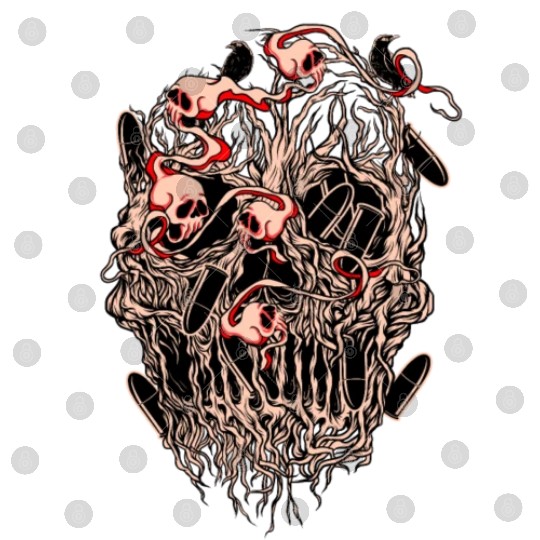 Bullets and Skull Roses Aesthetic Dripping Pattern Digital Files