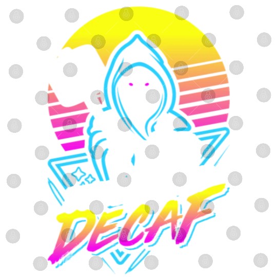 Death Before Decaf (Gym Reaper) Retro Neon Digital Files