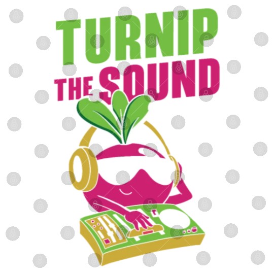 Music Turnip Party Music Lover Vegetable Digital Files