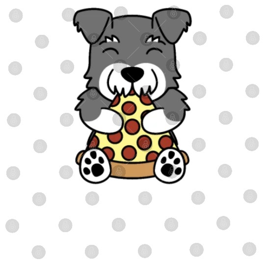 Schnauzer Pizza Lover Digital Files