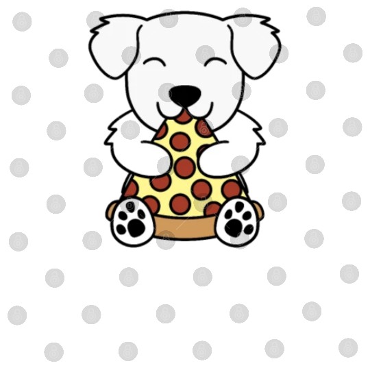 Great Pyrenees Pizza Lover Digital Files