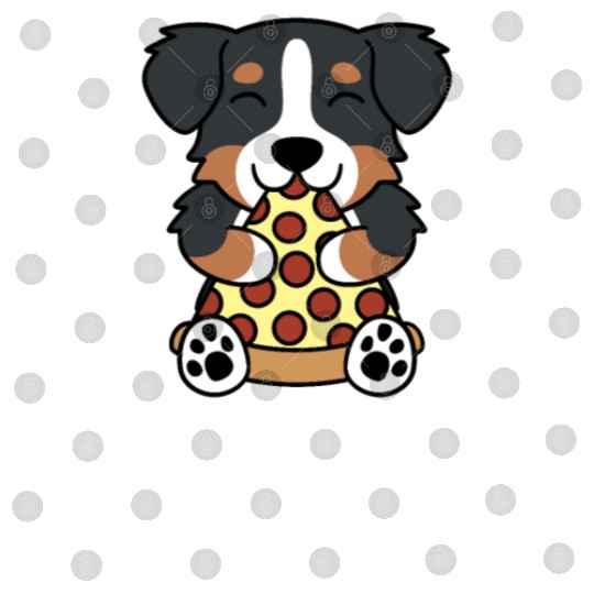 Bernese Mountain Dog Pizza Lover Digital Files