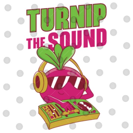 Music Turnip Party Music Lover Vegetable Digital Files