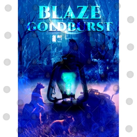 Blaze Goldburst Fantasy Book Lamp Bear Digital Files