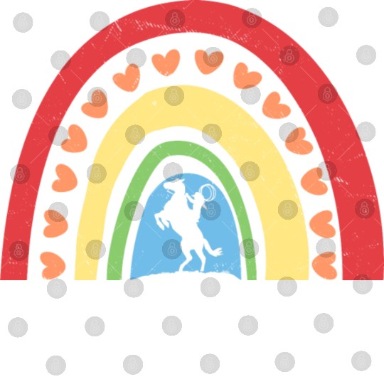 Country Cowgirl Texas Rainbow Girls Horse Riding Digital Files