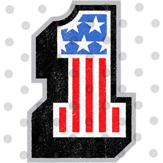 USA Stars Stripes Number One Patriotic Digital Files