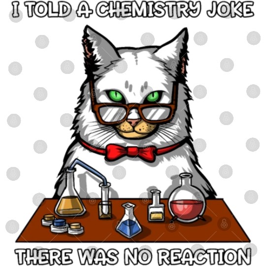 Cat Chemistry Science Teacher Funny Digital Files