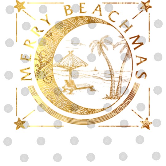 Coastal Beach Christmas In July Digital Files, Merry