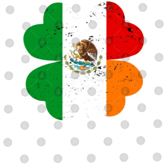 Irish Mexican Flag Mexico Ireland St Patrick's Day Digital Files