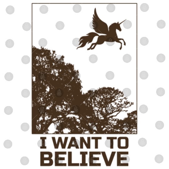 Unicorn "I Want To Believe" UAP Outfit Alien Ufo Digital Files