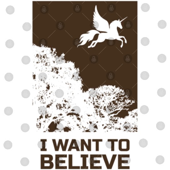 Unicorn "I Want To Believe" UAP Outfit Alien Ufo Digital Files