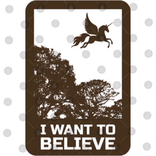 Unicorn "I Want To Believe" UAP Outfit Alien Ufo Digital Files